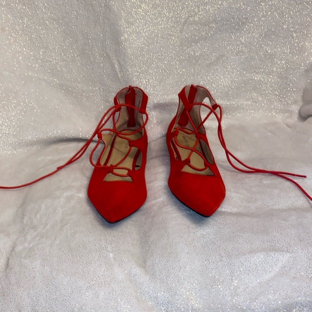 Red Ballet Flats
